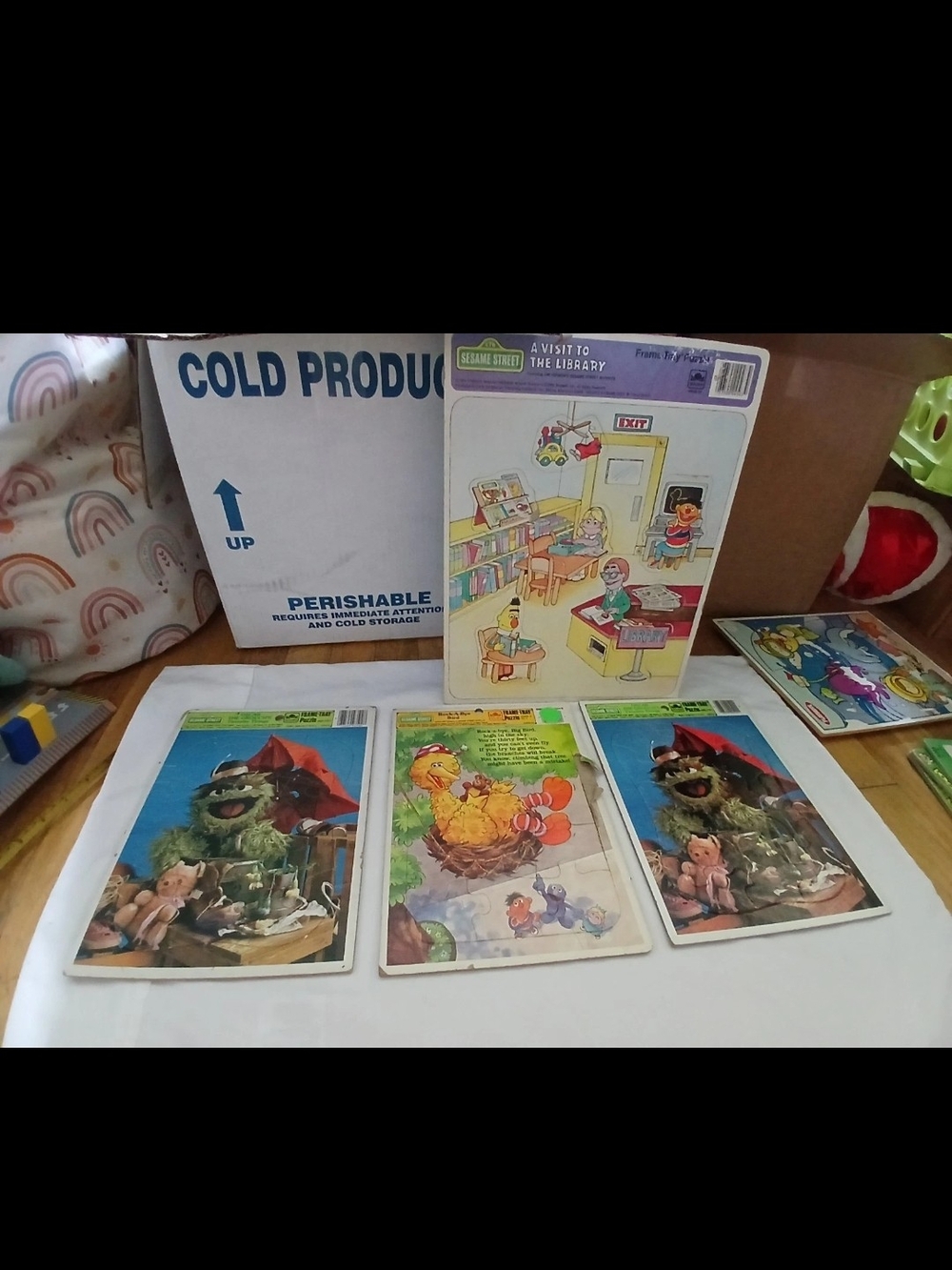 Vintage Sesame Street  1980s Playskool puzzles all there